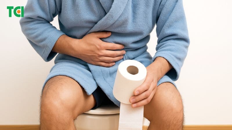 Đau ruột thừa có thể kèm theo táo bón hoặc tiêu chảy