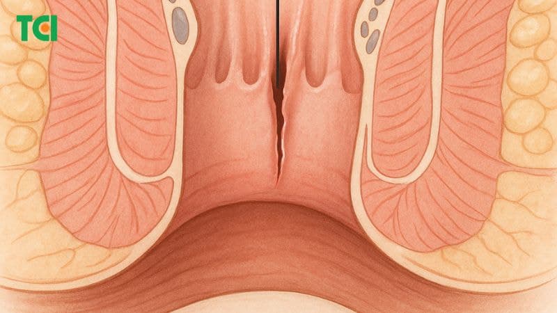 Nứt kẽ hậu môn là tình trạng xuất hiện vết rách nhỏ ở niêm mạc ống hậu môn, gây đau rát, chảy máu mỗi khi đi đại tiện.