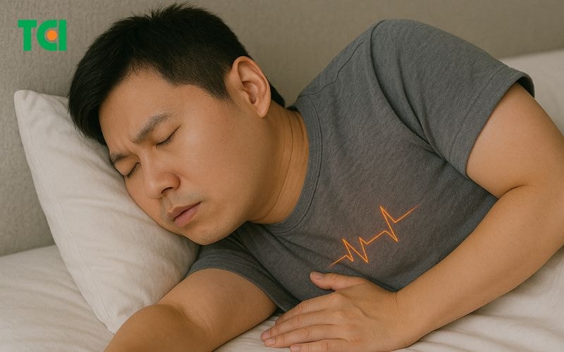 Vì sao tim đập nhanh khi ngủ