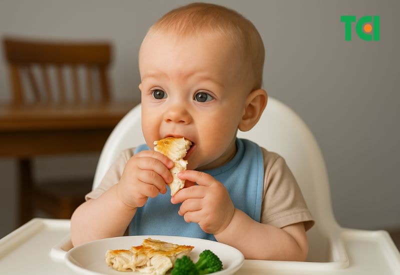 Hầu hết các bé đều ăn nhanh, ít nhai kỹ, đặc biệt khi món ăn là cá nên dễ bị hóc xương. (Ảnh minh họa)