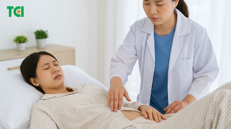 Thăm khám khi có nghi ngờ vỡ ruột thừa