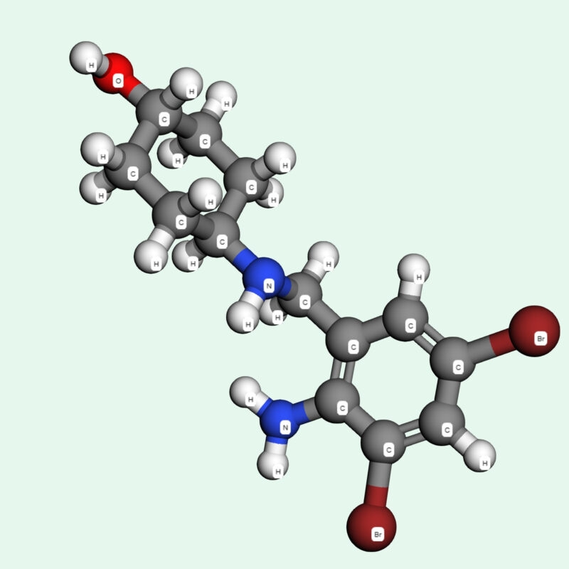Cấu trúc phân tử của hoạt chất ambroxol