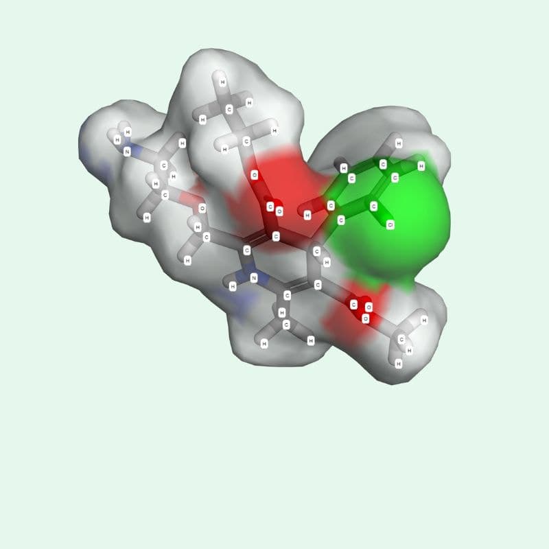 Amlodipine thuộc nhóm hợp chất có cấu trúc dihydropyridin.