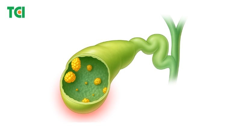 Bị polyp túi mật
