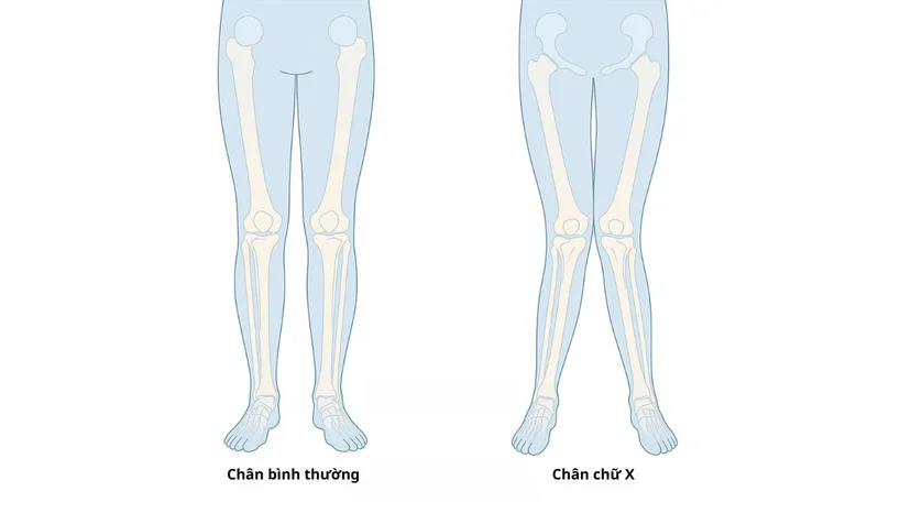 Chân chữ X: Nguyên nhân, dấu hiệu và cách khắc phục hiệu quả