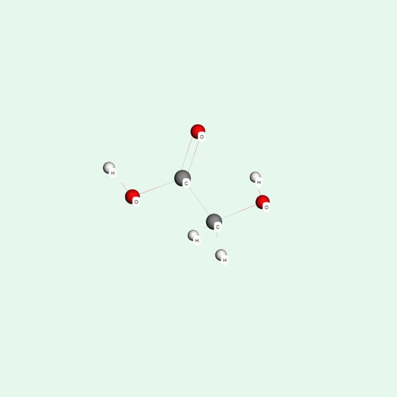 Cấu trức phân tử của Glycolic acid