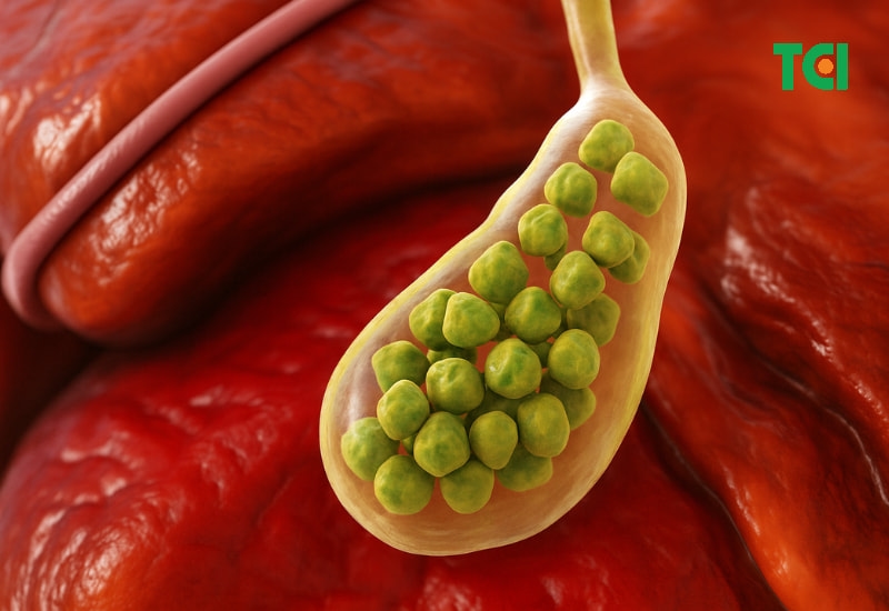 Túi mật là một phần của cơ thể nằm ở vị trí giữa gan và ruột.