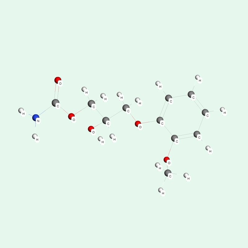 Methocarbamol là một hợp chất thuộc nhóm giãn cơ tác động trung ương