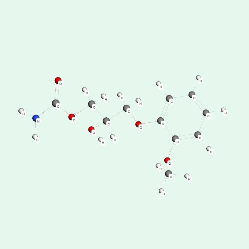 Methocarbamol là một hợp chất thuộc nhóm giãn cơ tác động trung ương