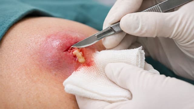 Sau chích áp xe vẫn còn cục cứng có nguy hiểm không?