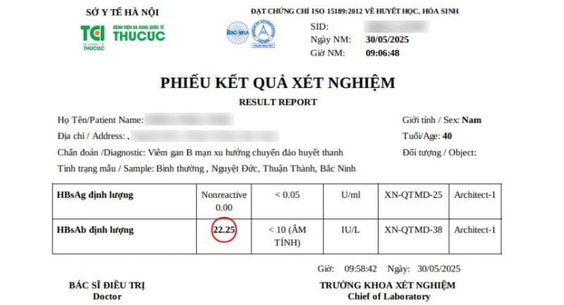 kết quả khám viêm gan b