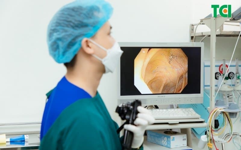 hình ảnh nội soi của bệnh crohn