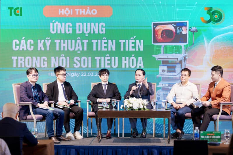 Thu Cúc TCI công bố là đơn vị đầu tiên và duy nhất đến hiện tại triển khai ứng dụng công nghệ nội soi tiêu hóa Endocyto 520x trong khuôn khổ hội thảo chuyên môn