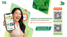 Thông báo triển khai ưu đãi đặt lịch qua App TCI Hospital