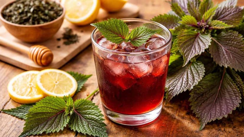 Cách uống lá tía tô giảm mỡ bụng