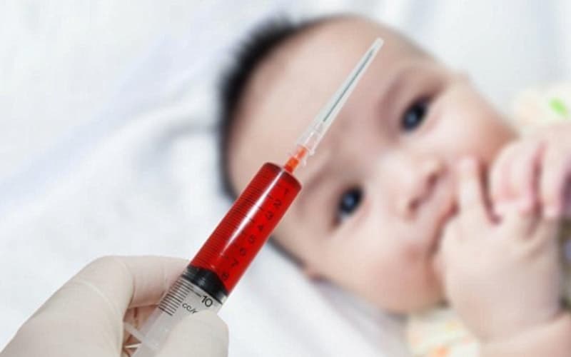 xét nghiệm máu cho trẻ dưới 1 tuổi