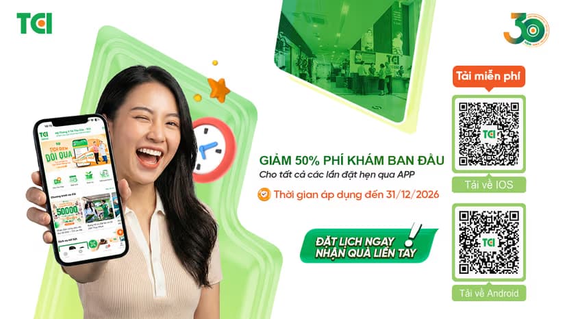 Đặt lịch qua APP – Giảm 50% phí khám đầu