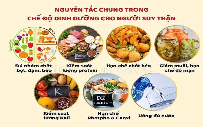 thực đơn 7 ngày cho người suy thận độ 3