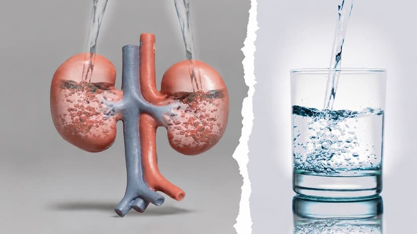 Uống ít nước có bị suy thận không?