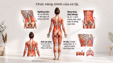 Giảm đau cơ vuông thắt lưng: Giải pháp toàn diện thừ thuốc đến bài tập
