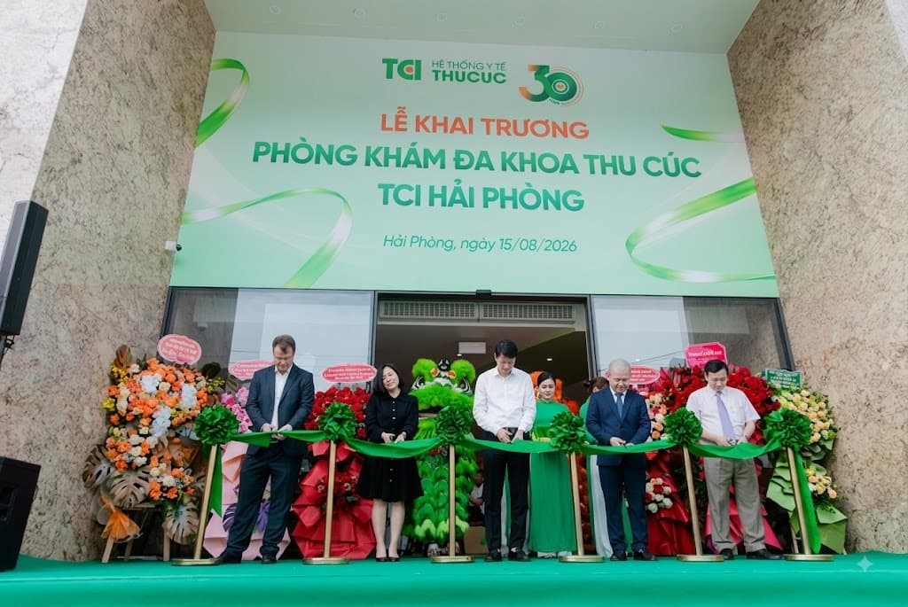 Phòng khám Đa khoa Thu Cúc TCI Hải Phòng chính thức khai trương tại 95 Nguyễn Lương Bằng, phường Lê Thanh Nghị, Hải Phòng