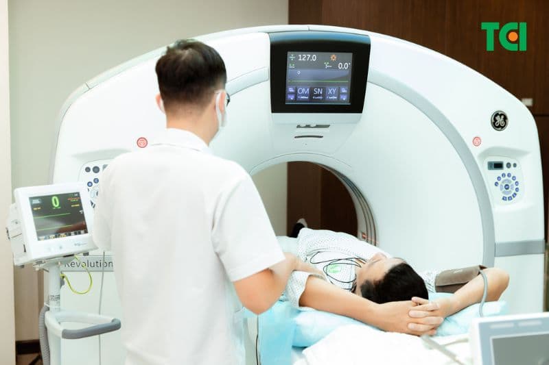 Chụp động mạch vành tại Thu Cúc TCI được thực hiện bởi máy chụp CT đa dãy hiện đại và đội ngũ kỹ thuật viên chuyên nghiệp, tận tâm
