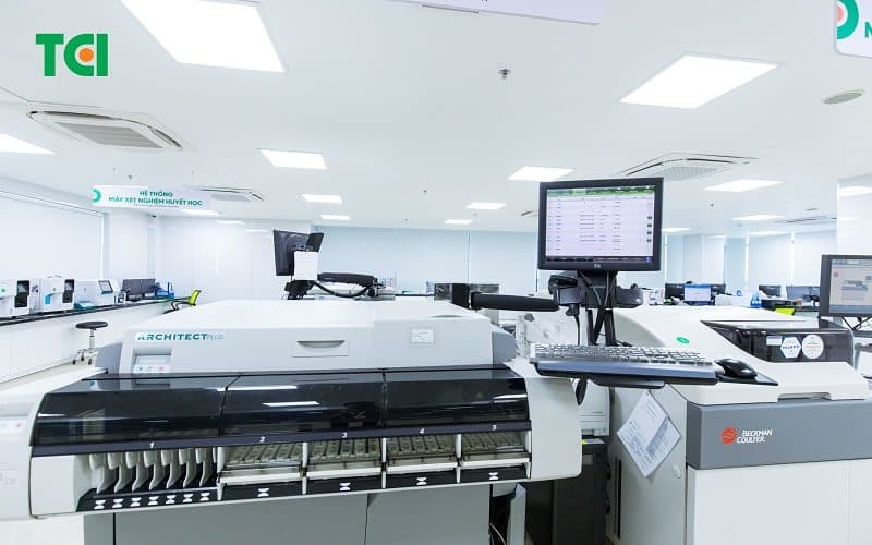 Thiết bị hỗ trợ xét nghiệm hiện đại tại phòng khám ĐKQT Thu Cúc TCI Hải Phòng