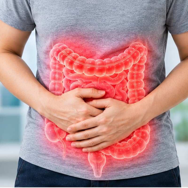 Đau bụng và khó chịu có thể xuất hiện khi thói quen đại tiện thay đổi.