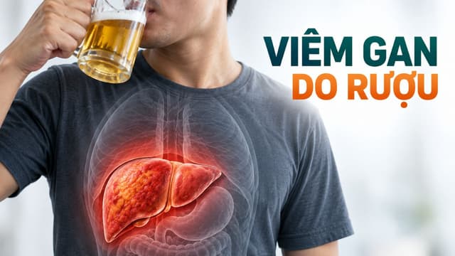 Dấu hiệu và cách điều trị viêm gan do rượu