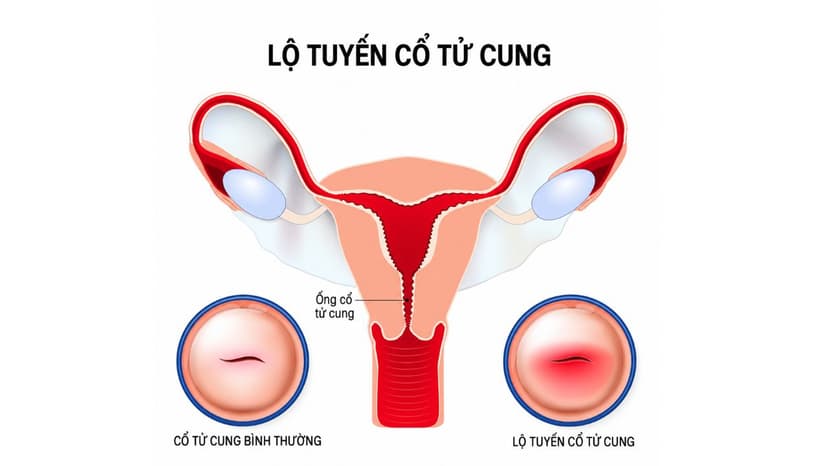 Viêm lộ tuyến cổ tử cung là gì? Có nguy hiểm hay không?