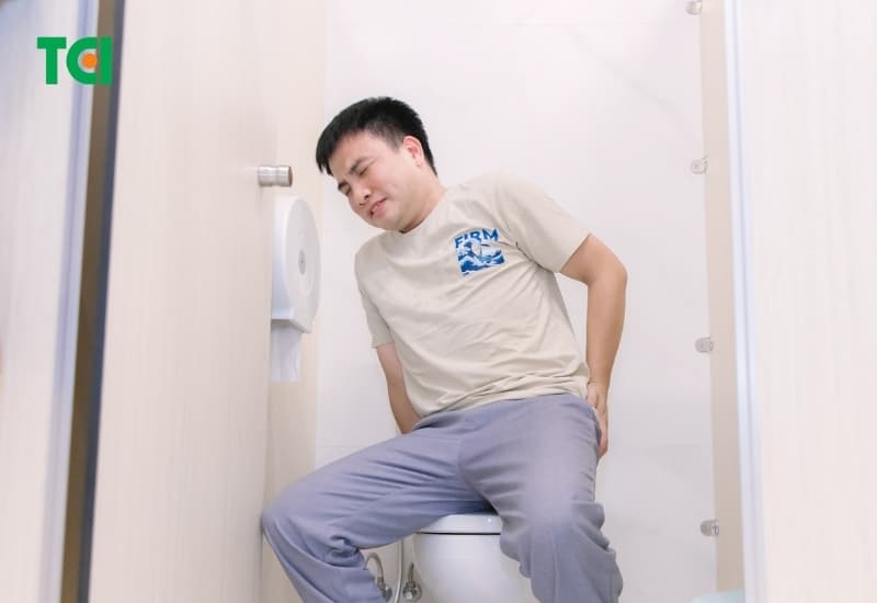 Chảy máu khi đại tiện và sa búi là những biểu hiện thường gặp của trĩ nội