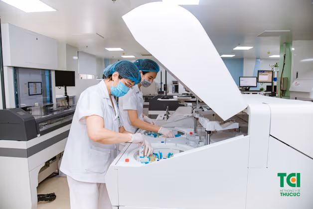 Hệ thống máy móc hiện đại phục vụ cho chẩn đoán và điều trị các bệnh lý da liễu