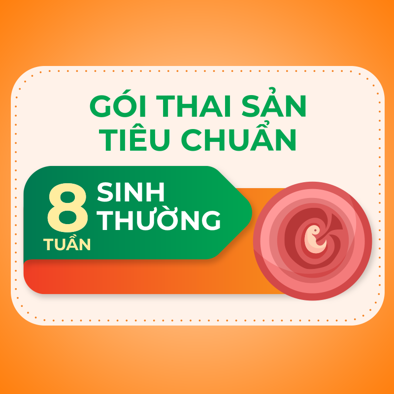 Gói thai sản tiêu chuẩn tuần thứ 8 sinh thường