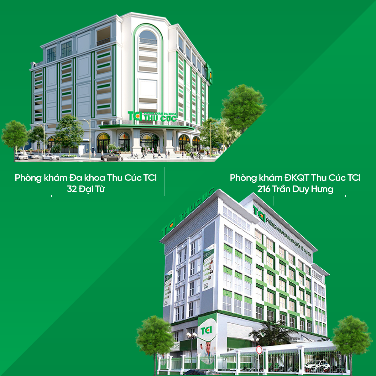 Banner hệ thống phòng khám Thu Cúc TCI