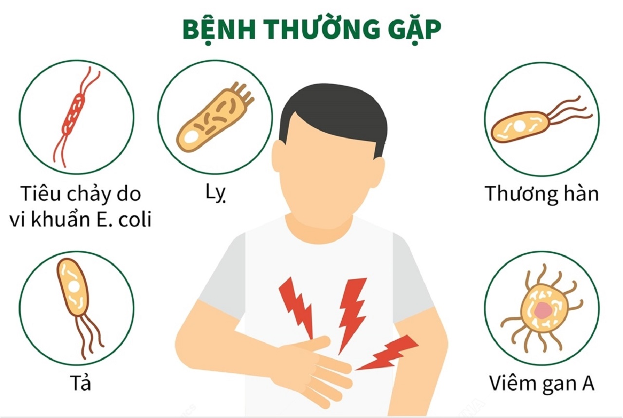 CÁCH THỨC LÂY TRUYỀN CỦA BỆNH TIÊU HÓA QUA NGUỒN NƯỚC VÀ THỨC ĂN BẨN