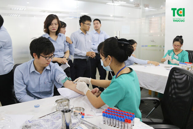 Một trong những danh mục khám sức khỏe của nhân viên ngân hàng MB
