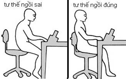 Cong vẹo cột sống trường học phát sinh do sự sai lệch trong tư thế ngồi học 