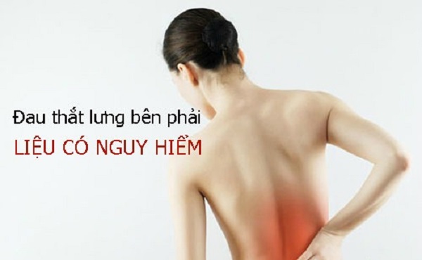 Đau thắt lưng bên phải