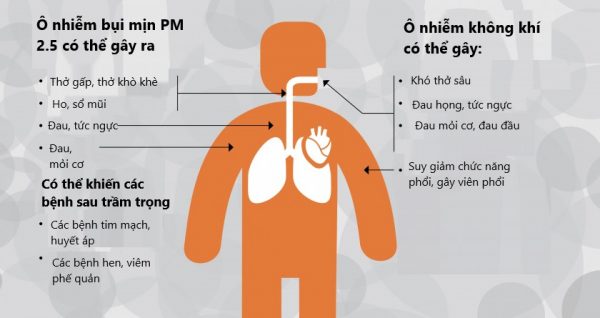 Bảo vệ hệ hô hấp: Tác hại của ô nhiễm không khí đến hệ hô hấp. (ảnh minh họa)