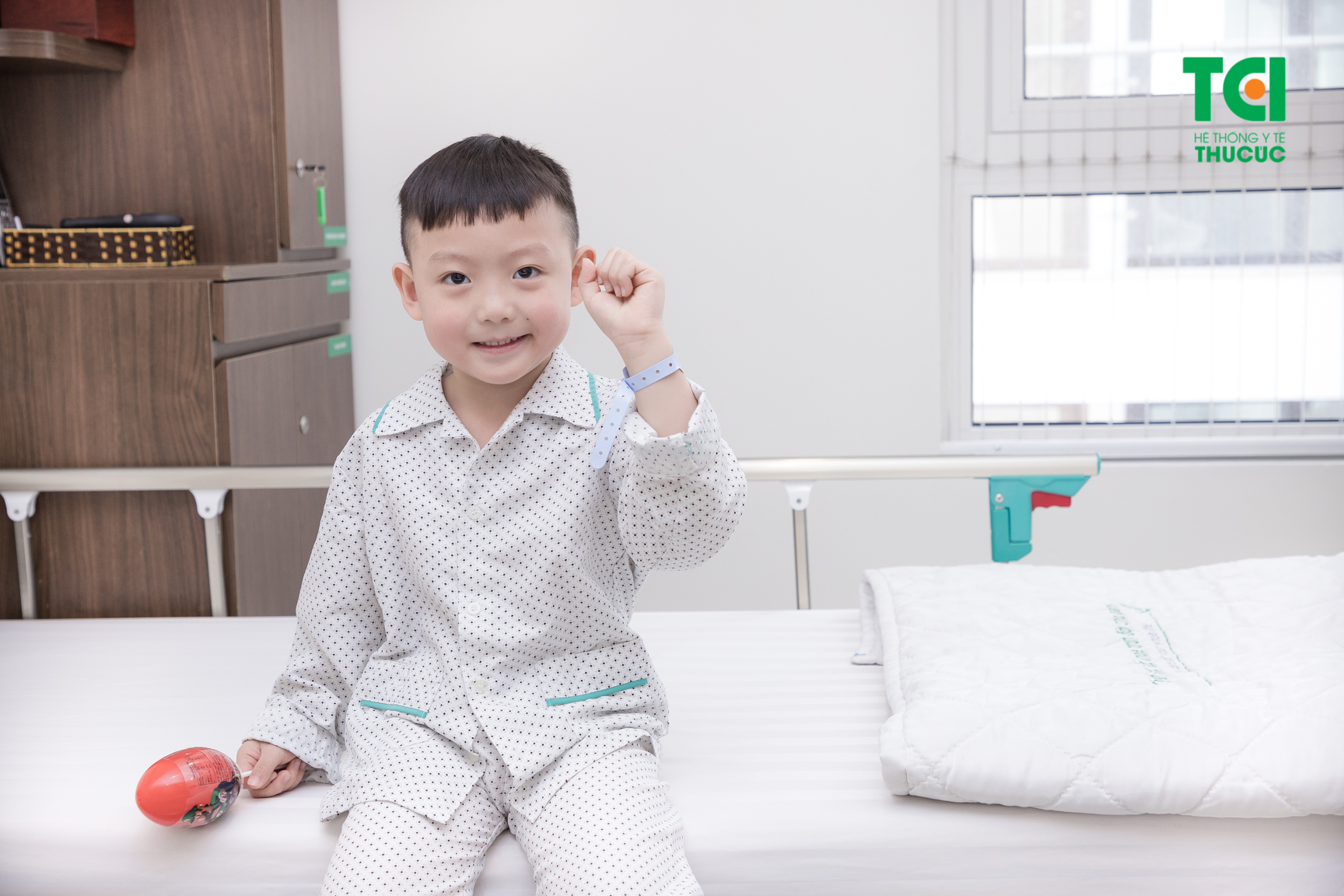 Bệnh nhân nhi sau phẫu thuật cắt amidan