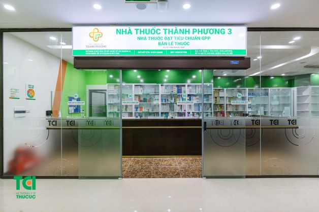 Nhà thuốc của cơ sở 3 được thiết kế rộng rãi, đáp ứng nhu câu của khách hàng