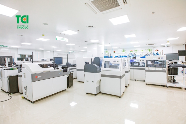 Hệ thống xét nghiệm tại Bệnh viện ĐKQT Thu Cúc