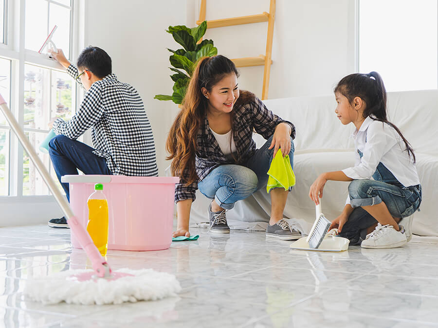 Dọn dẹp nhà cửa thường xuyên để phòng Amidan