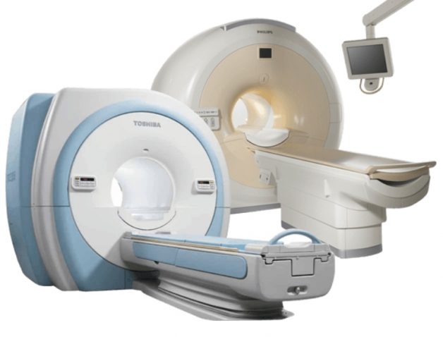 Máy chụp cộng hưởng từ là một hệ thống gồm một nam châm lớn có đường hầm ở trung tâm.