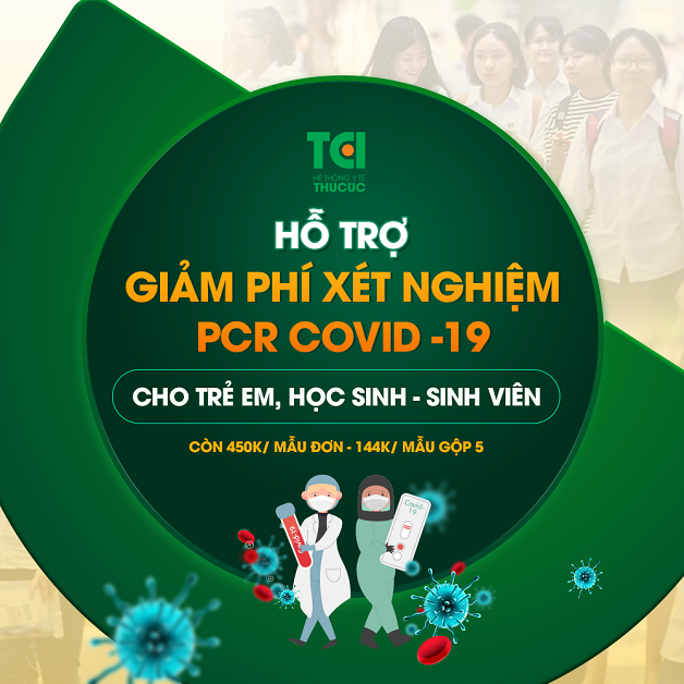 TCI hỗ trợ giảm phí xét nghiệm cho trẻ em,học sinh, sinh viên