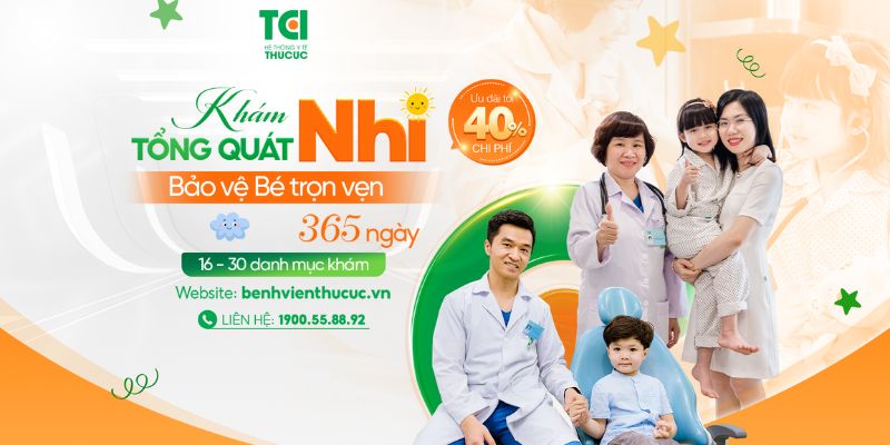 Nhiều chương trình ưu đãi Nhi tại Hệ thống Y tế Thu Cúc TCI trong tháng 7/2025