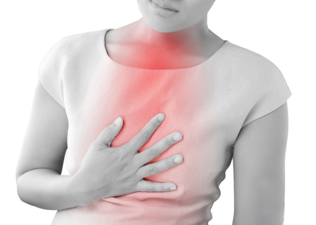 Đau tức ngực là dấu hiệu bệnh trào ngược