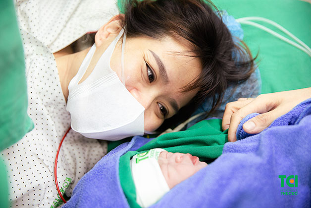Sản phụ đã có trải nghiệm đi sinh đáng nhớ tại Thu Cúc TCI