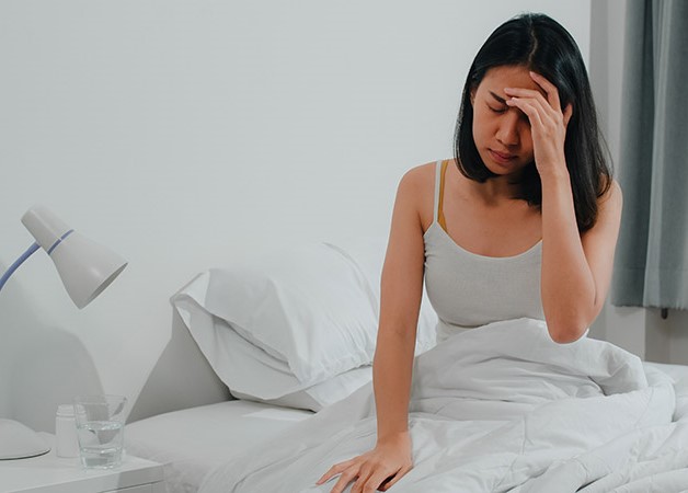 Mất ngủ khiến tinh thần và tâm lý của phụ nữ luôn trong trạng thái bất ổn, lo âu