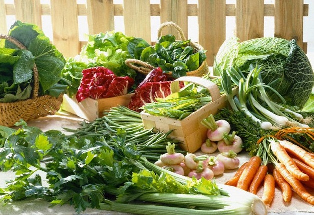 rau xanh là thực phẩm tốt cho bao tử